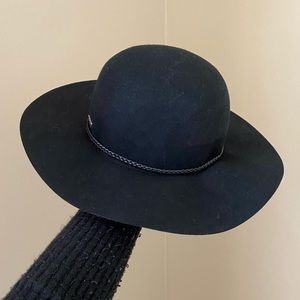 Gigi Pip Black Wool Felt Hat Small 3” brim